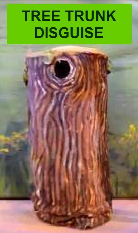 Tree trunk disguise